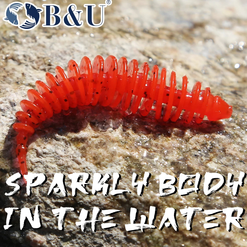 B&U Soft Shad Silicone Lures 40mm 60mm – Pike Bass Swimbait Soft Fishing Lure P3