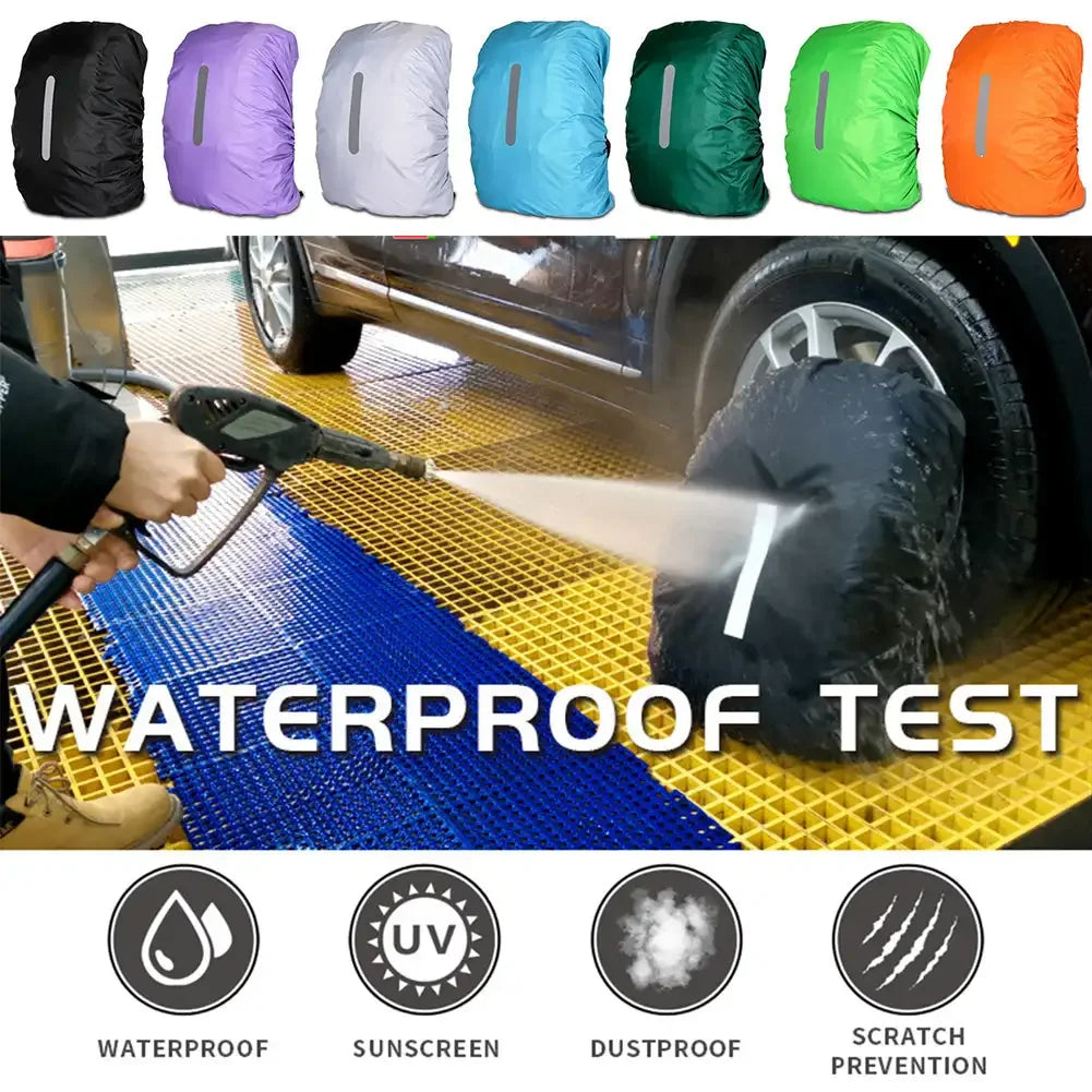 Reflective Waterproof Backpack Rain Cover 30–40L | Hiking Backpack Rain Cover P3