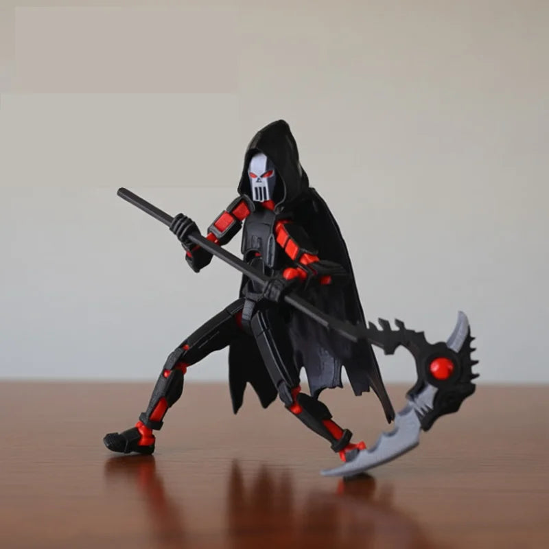 T13 Titan 3D Printed Skeleton Robot Grim Reaper Action Figure Action Figure P3