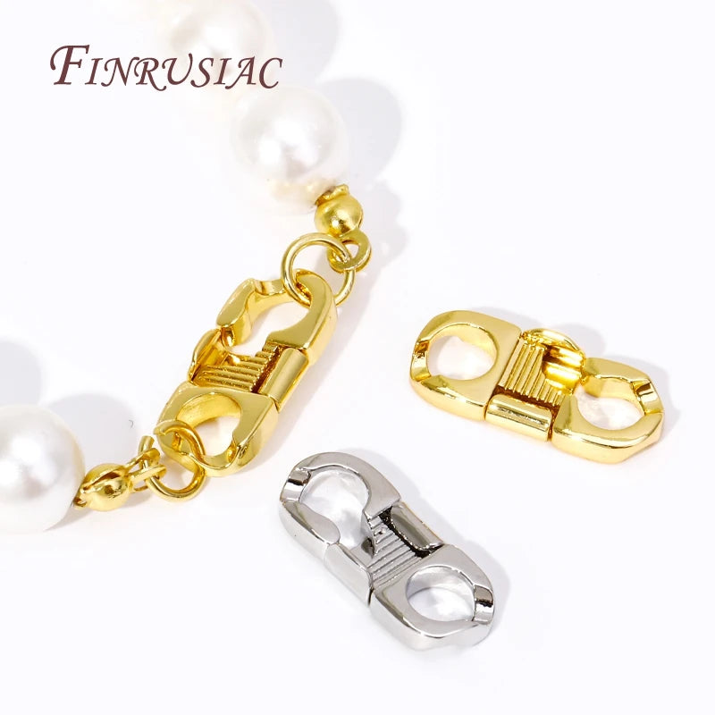 18K Gold Plated Pearl Necklace & Bracelet Clasp – DIY Jewelry Jewelry Clasp Finding P3