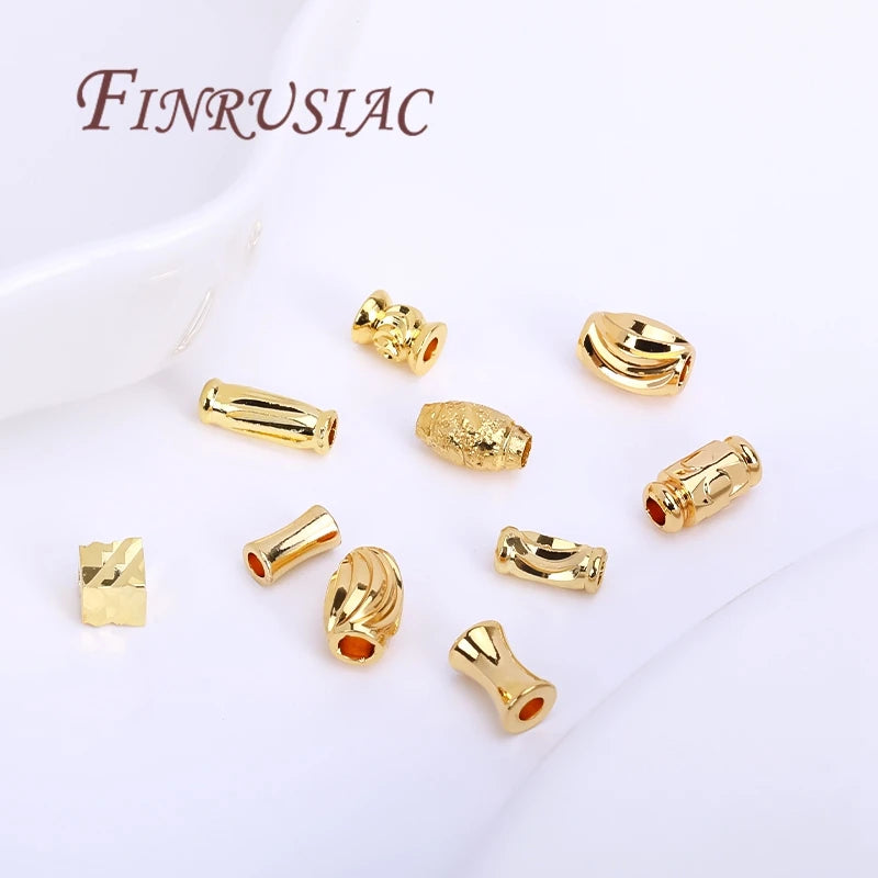 18K Gold Plated Spacer Beads – DIY Bracelet Jewelry Findings Jewelry Spacer Beads P3