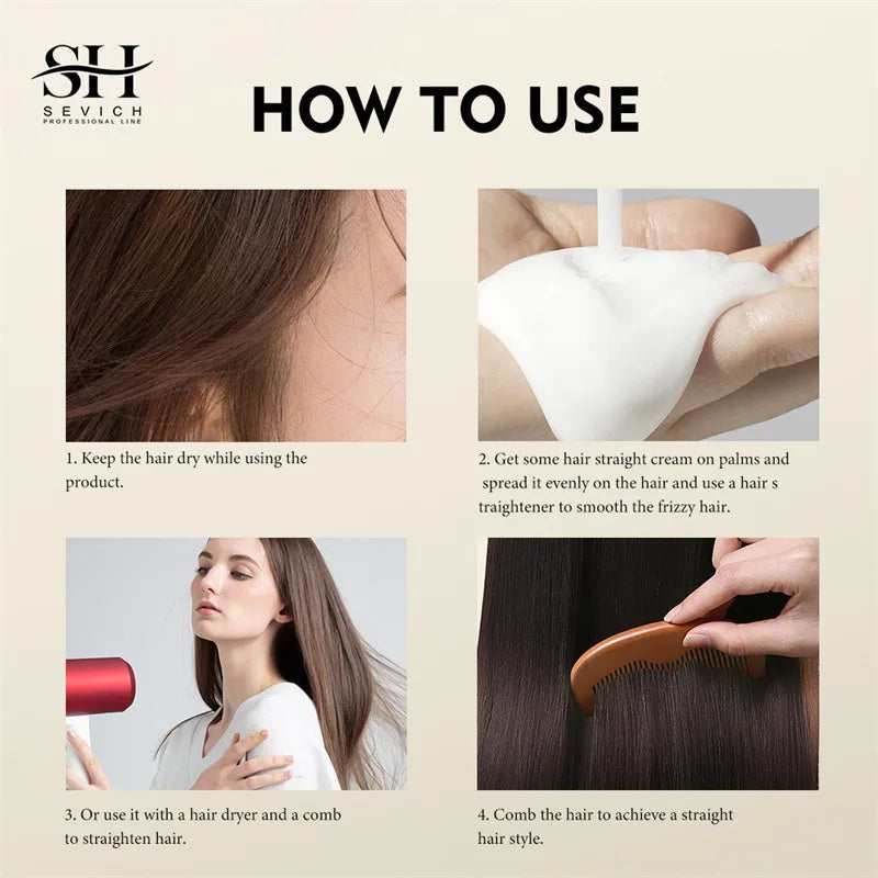 SEVICH Keratin Hair Straightening Cream – Frizz Control 100g Keratin Hair Cream P3