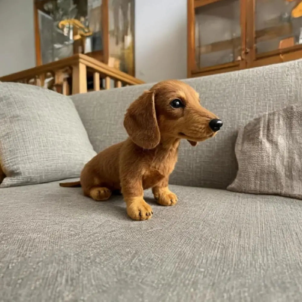 Realistic Dachshund Plush Toy – Soft Stuffed Dog Gift Stuffed Plush Toy P3