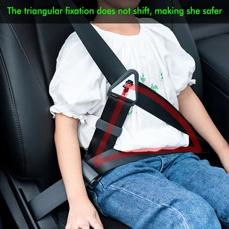 Child Car Seat Belt Adjuster – Triangular Shoulder Safety Guard Seat Belt Adjuster P3