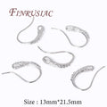 18K Gold Plated Earring Hooks – DIY Jewelry Making Findings Earring Hook Findings P3 Rhodium Plated 5 Pairs