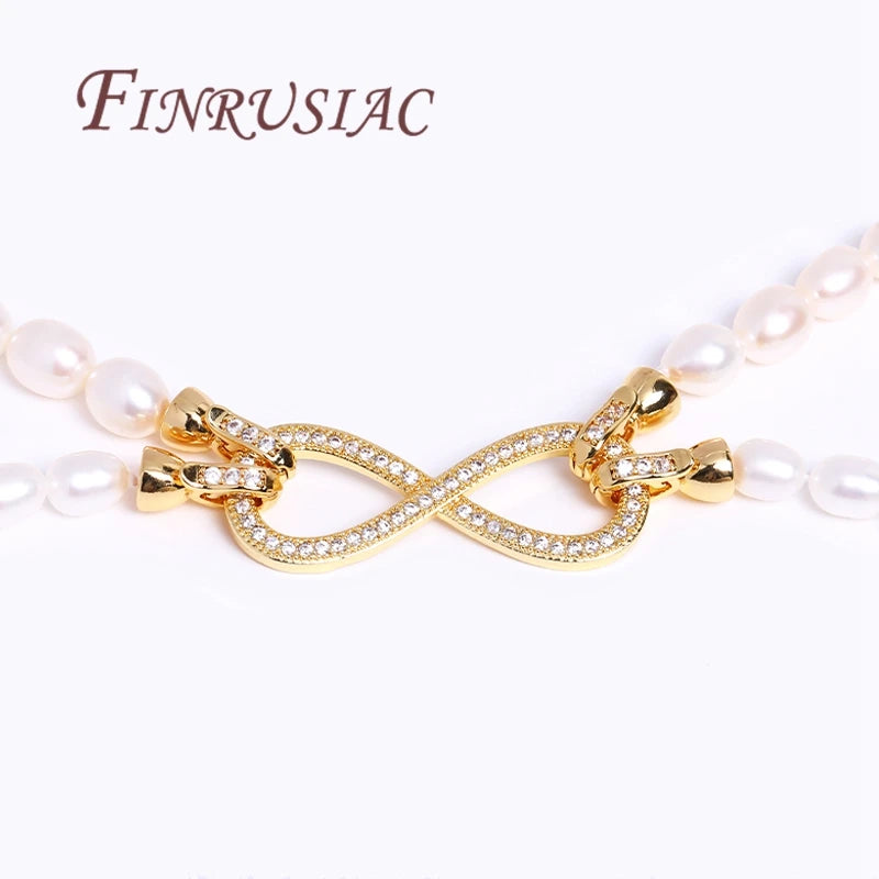 18K Gold Plated Pearl Clasp | DIY Necklace Bracelet Connector Jewelry Clasp Connector P3