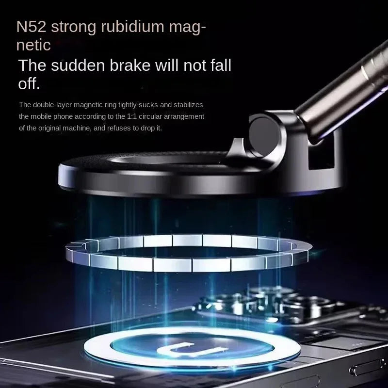 Magnetic Car Phone Holder | 360° Rotation & Vacuum Suction Car Phone Mount P3