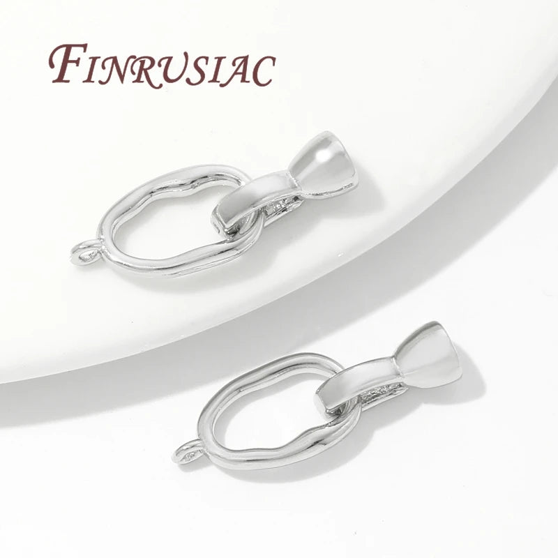 Rhodium Plated Jewelry Clasps – Bracelet & Necklace Connectors Jewelry Clasp Findings P3