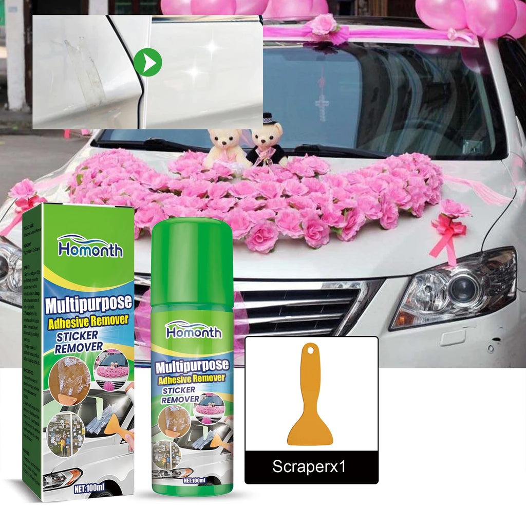 Homonth Multi-Purpose Adhesive Remover Spray 100ml + Scraper Adhesive Remover Spray P3