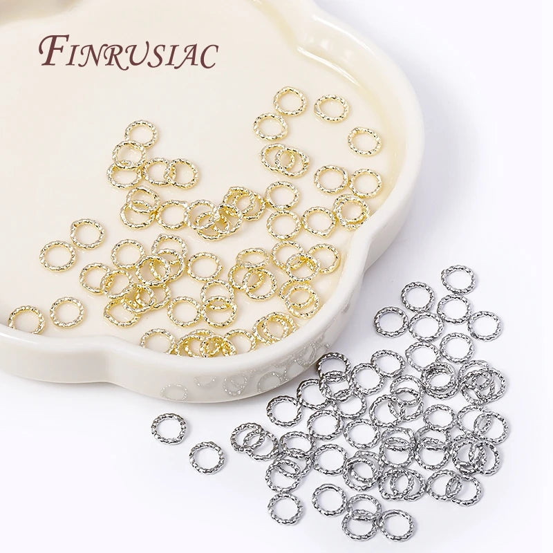 Gold Plated Round Twist Closed Jump Rings 6–12mm | FINRUSIAC Jewelry Findings P3