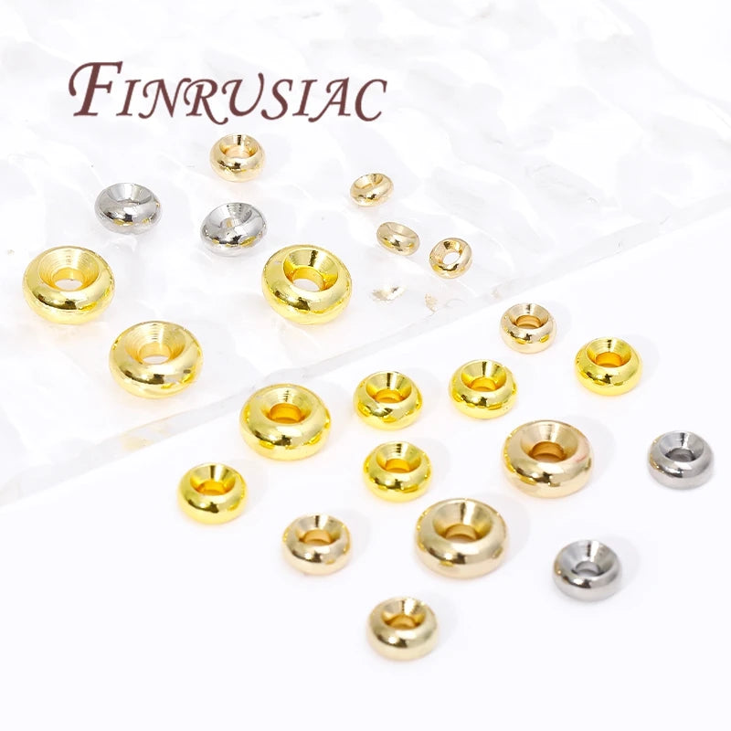 18K Gold Plated Spacer Beads 4mm–8mm | DIY Jewelry Making Jewelry Spacer Beads P3