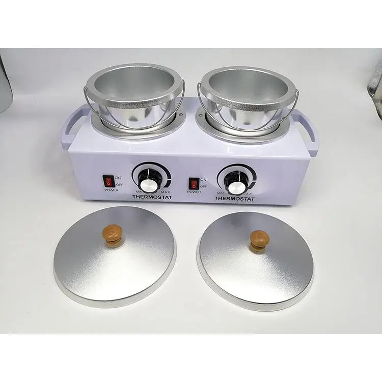 Dual Pot Wax Heater 1000cc – Professional Hair Removal Warmer Wax Heater Warmer P3 Default Title