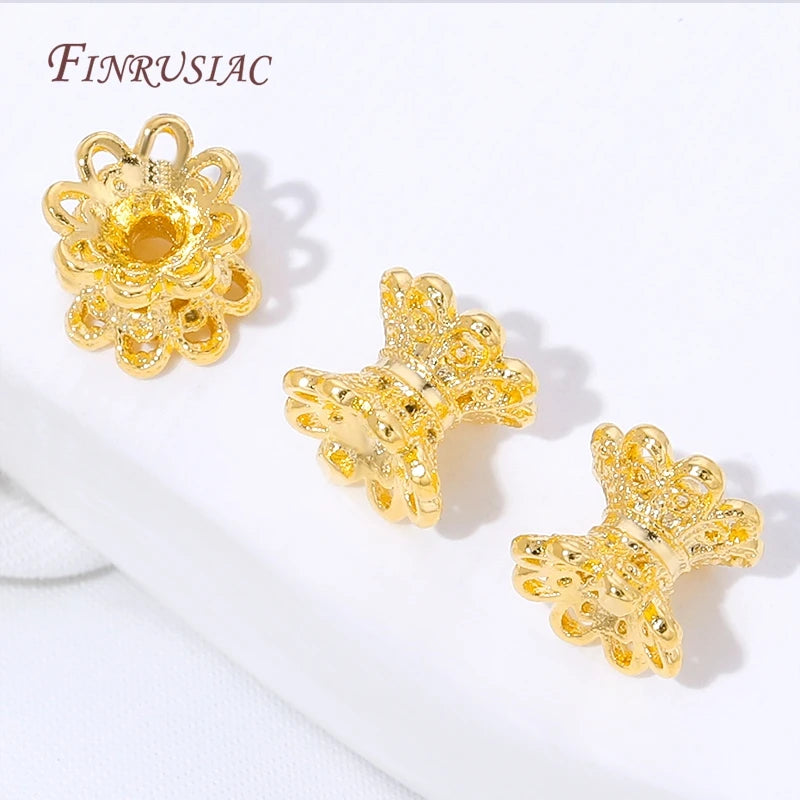 18K Gold Plated Spacer Beads – Brass DIY Jewelry Findings Jewelry Spacer Beads P3