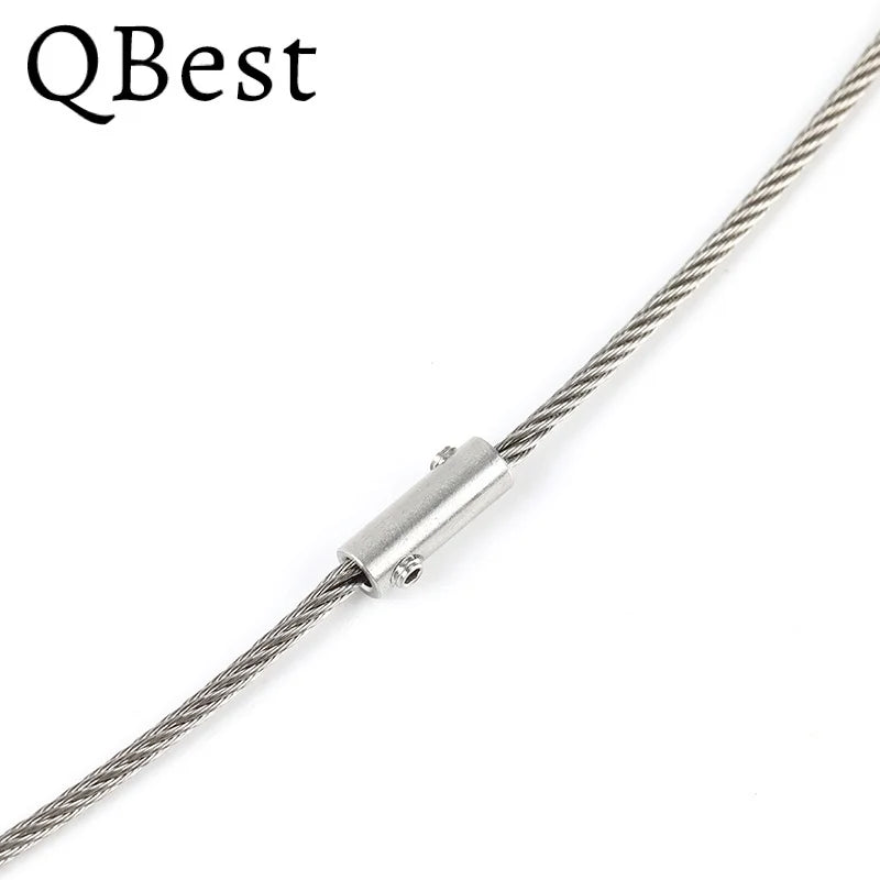 12-Pack 304 Stainless Steel Wire Rope Clamps 2–10mm Grub Screw Wire Rope Clamp P3