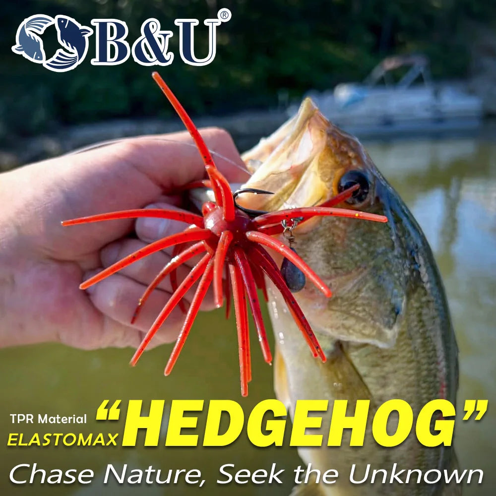 B&U Floating Sea Urchin Soft Lure | Topwater Bass Trout Bait Soft Fishing Lure P3