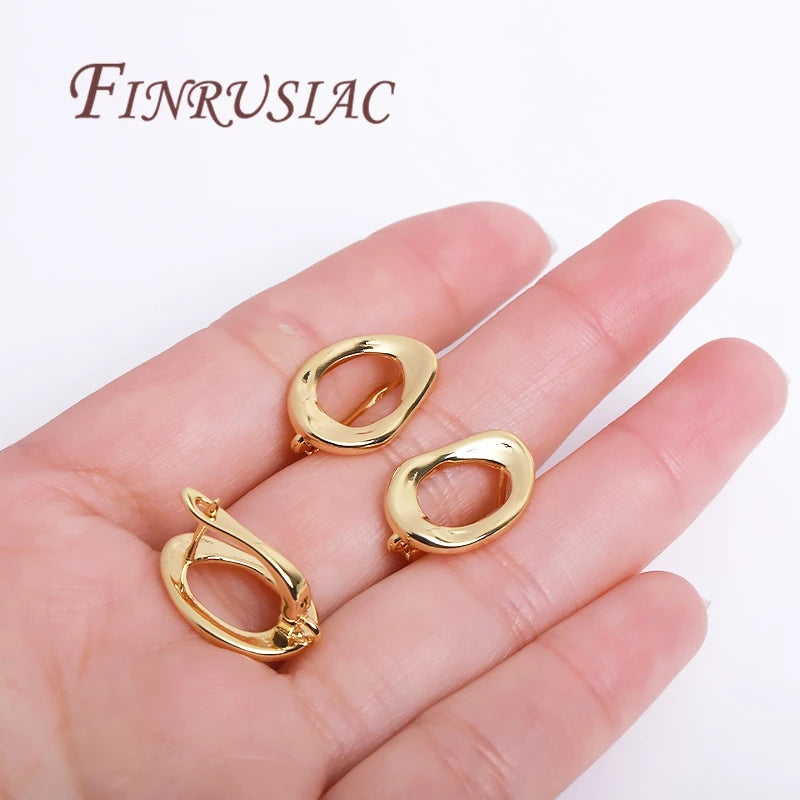 18K Gold Plated Earring Hooks – DIY Jewelry Making Findings Earring Hooks P3