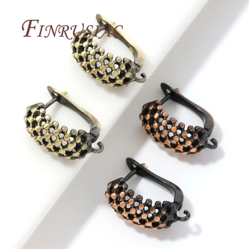 Antique Bronze Earring Hooks – Brass DIY Jewelry Making Findings Earring Hooks Findings P3