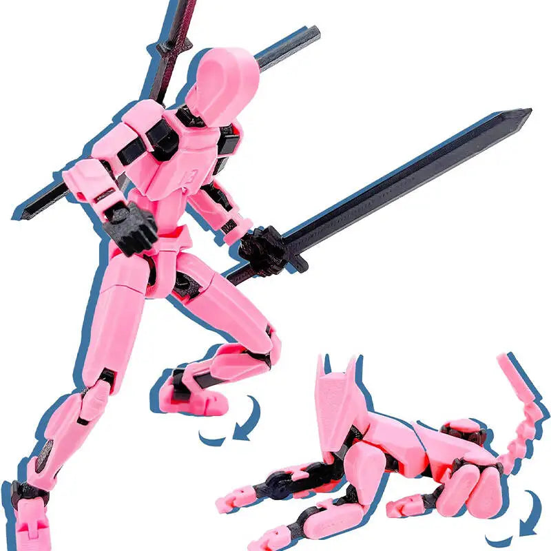 T13 Titan Robo 3D Printed Multi-Jointed Robot Action Figure Robot Action Figure P3 D
