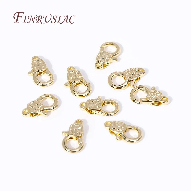 18K Gold Plated Lobster Clasps 15.2×9.5mm | DIY Jewelry Lobster Clasp Findings P3