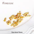 18K Gold Plated Brass End Cap Findings | DIY Jewelry Making Jewelry Making Findings P3 18K Real Gold Plated 40 Pieces