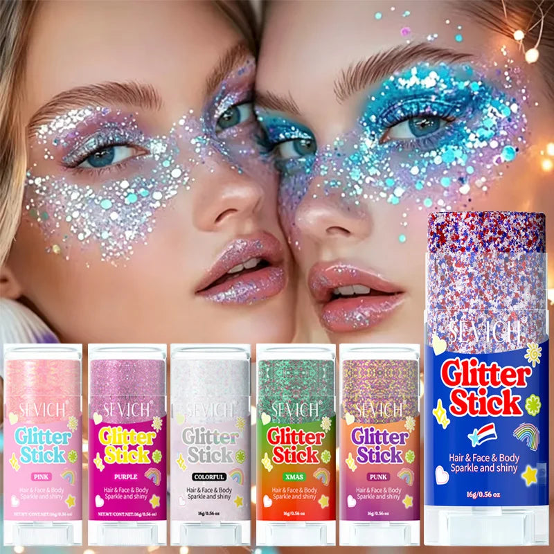 Holographic Body Glitter Stick – Face, Hair & Eye Festival Glam Body Glitter Stick P3