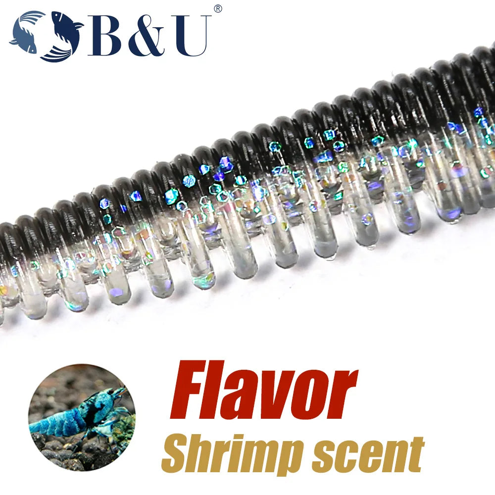 B&U Awaruna Soft Shad Lures 51mm 63mm – Bass Carp Wobbler Soft Fishing Lure P3