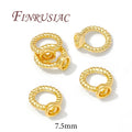 18K Gold Plated Pinecone End Caps & Cord Connectors | 10/20 Pcs Jewelry Making Findings P3 18K Real Gold Plated 20 Pcs