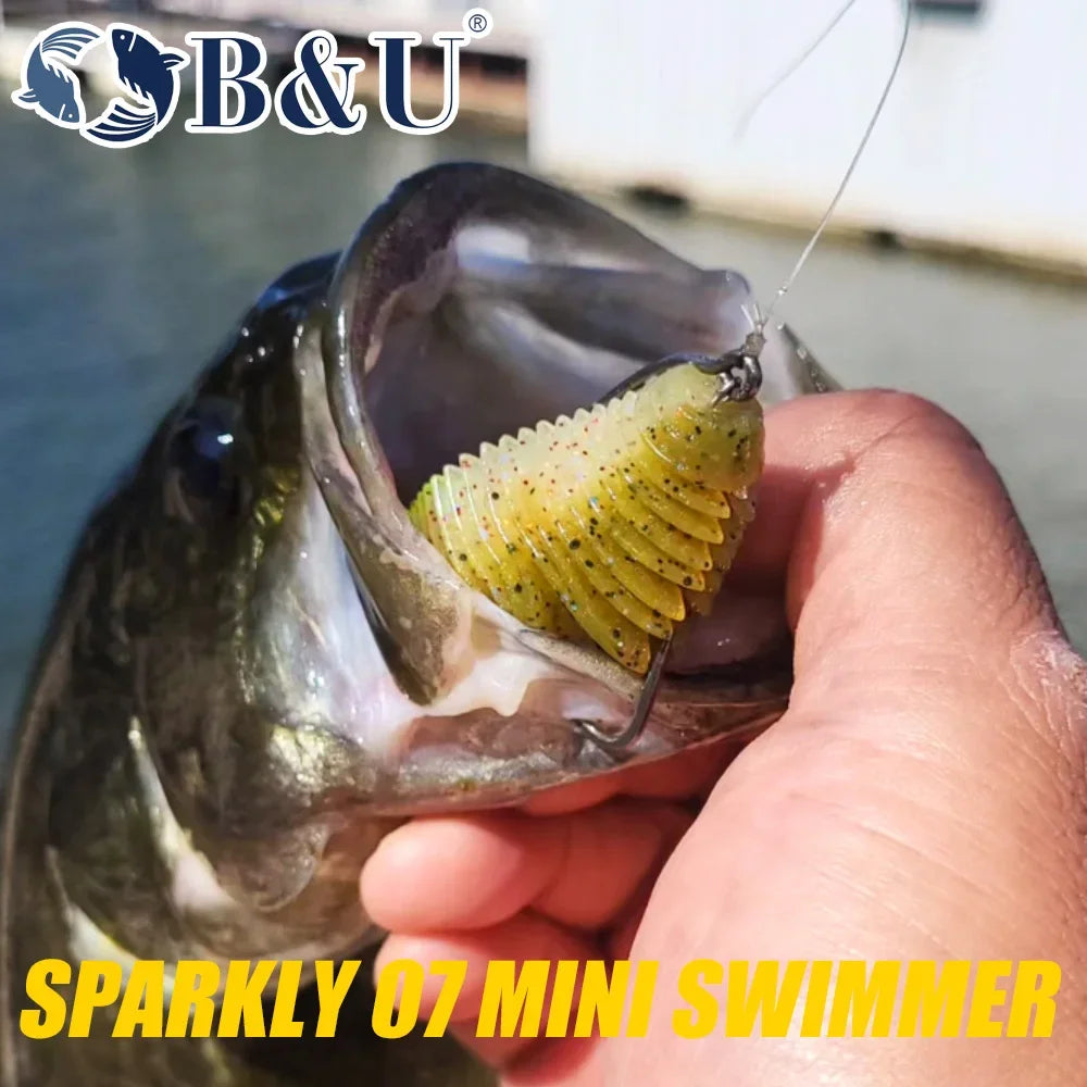 B&U Swimbait Vib 7.5cm Soft Shad Lure – 4 Pack | Pike Bass Soft Fishing Lure P3