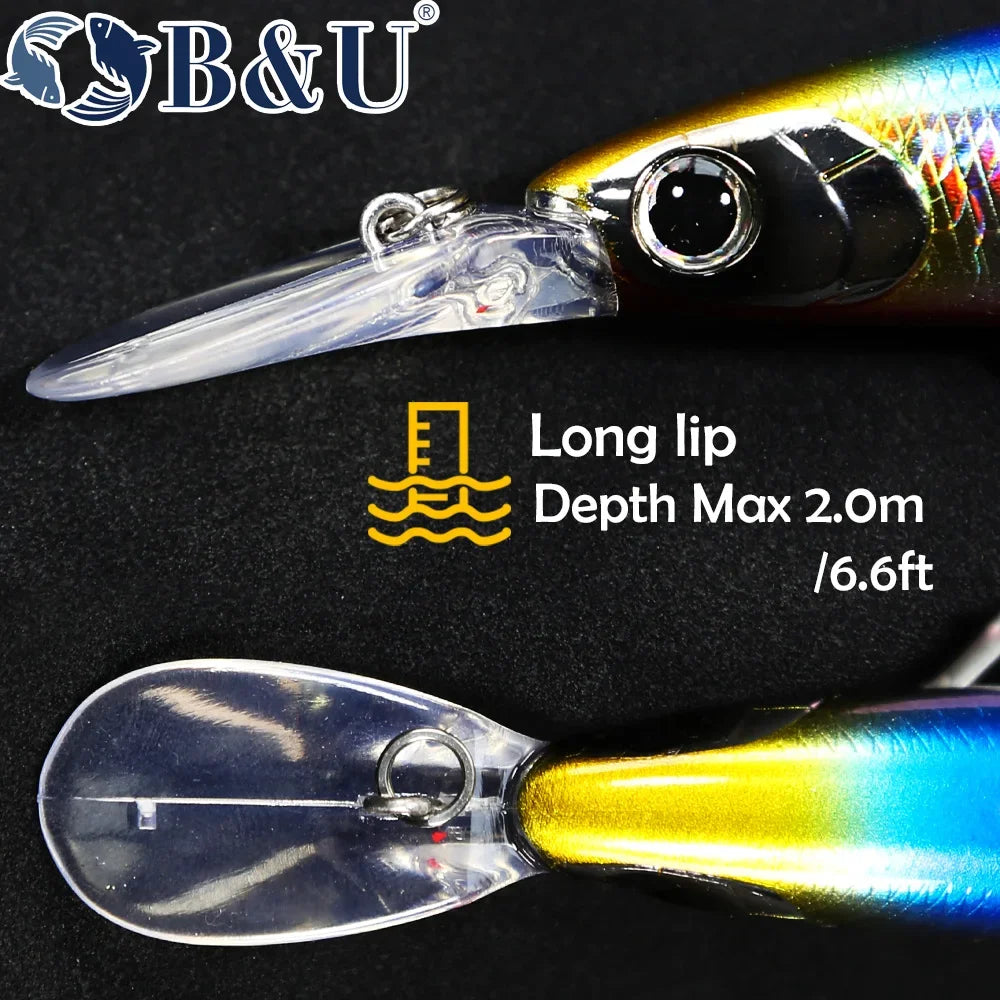 B&U 125mm Sinking Minnow Jerkbait – Seabass Saltwater Lure Saltwater Fishing Lure P3