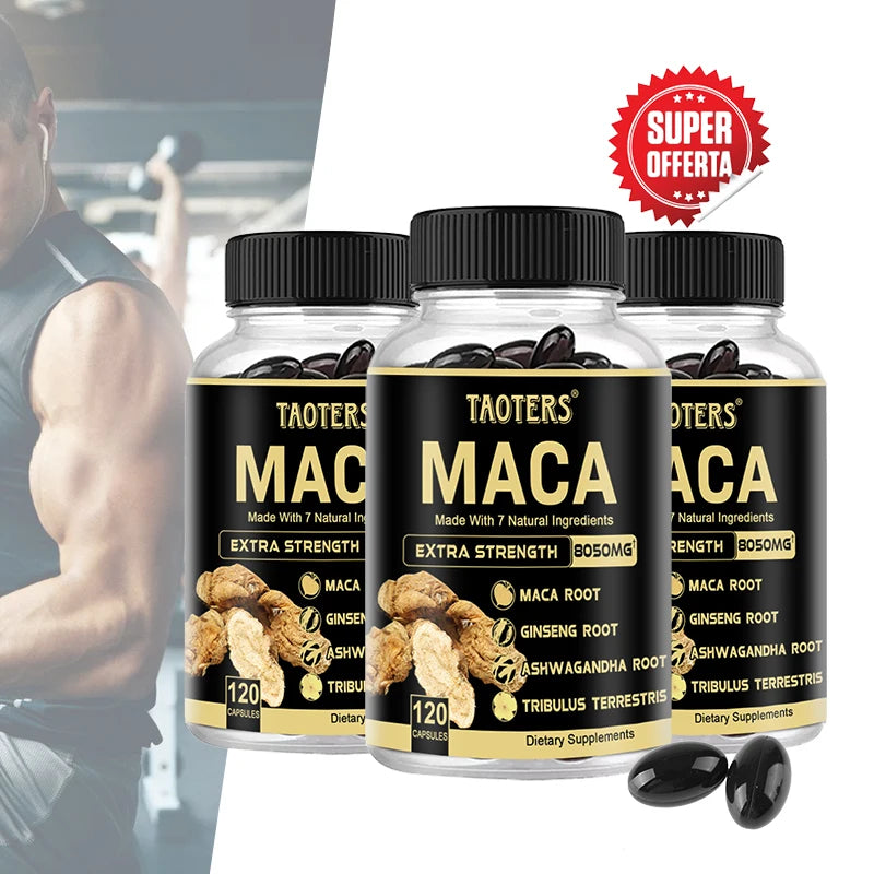 Black Maca Root Capsules – Energy, Stamina & Muscle Support Herbal Supplement P3
