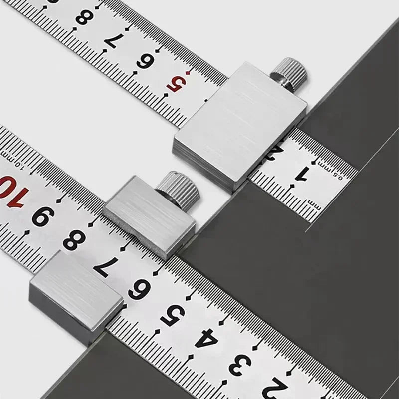 Carpenter Steel Rule Stop Block – Precise Marking & Measuring Measuring Stop Block P3