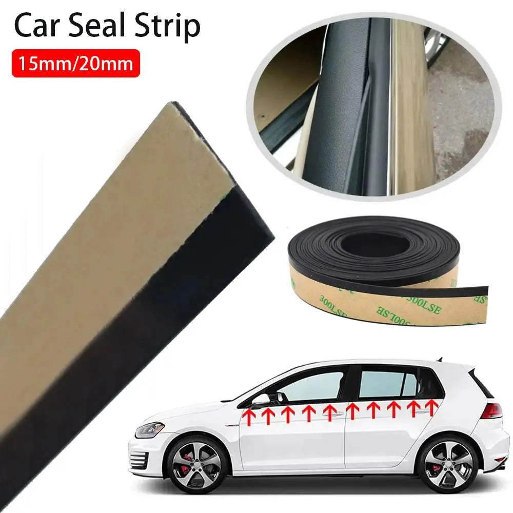 EPDM Rubber Car Window Weatherstrip Seal Strip 1M/4M 15/20mm Car Weatherstrip Seal P3