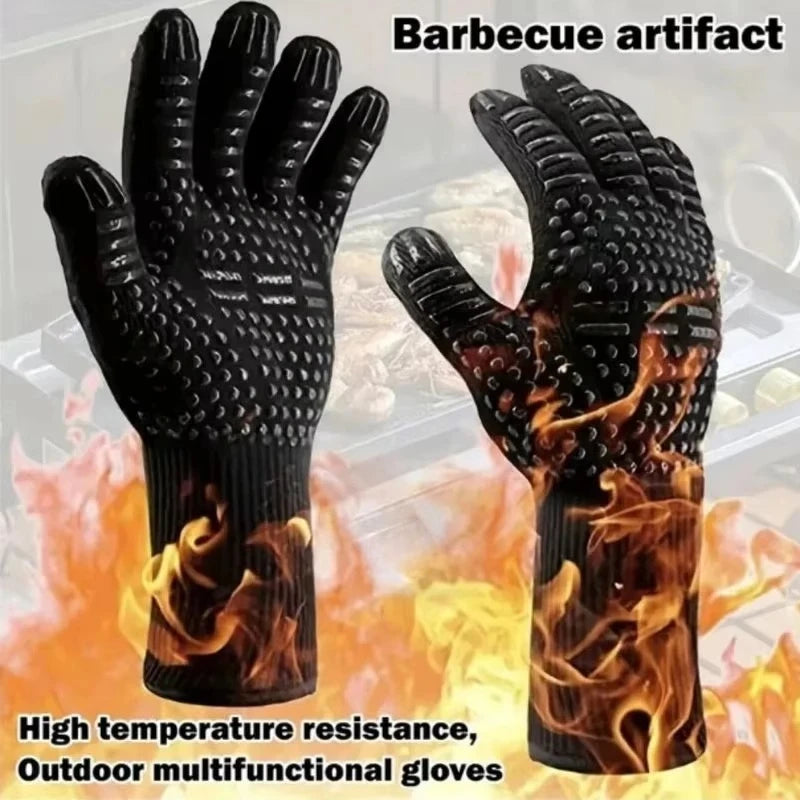 Heat-Resistant BBQ & Oven Mitts | Silicone Non-Slip Gloves Oven Mitts P3