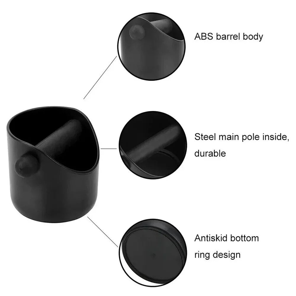Espresso Knock Box – Anti-Slip Coffee Grounds Dump Bin Espresso Knock Box P3
