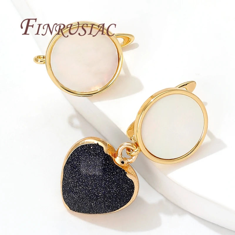 18K Gold Plated Natural Shell Earring Clasps – DIY Jewelry Earring Jewelry Findings P3