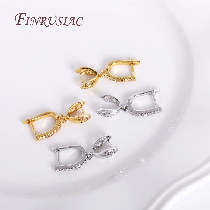18K Gold Plated Pinch Bail Earring Findings – DIY Jewelry Earring Findings P3