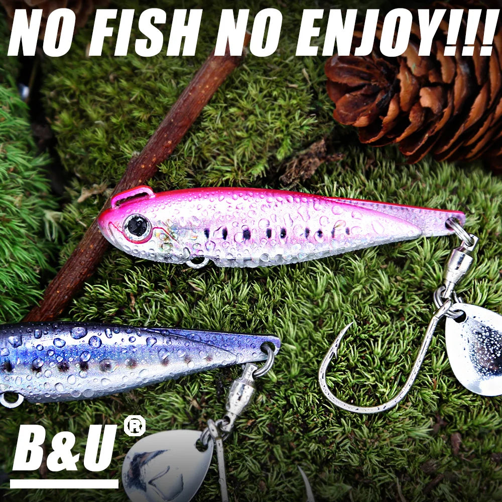 B&U Saltwater Metal Jig Spin Tail Swimbait | Long Casting Lure Metal Jig Lure P3
