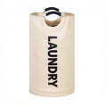 Foldable Laundry Basket 90L – Waterproof Oxford Padded Handles Laundry Storage Basket P3 Beige 2