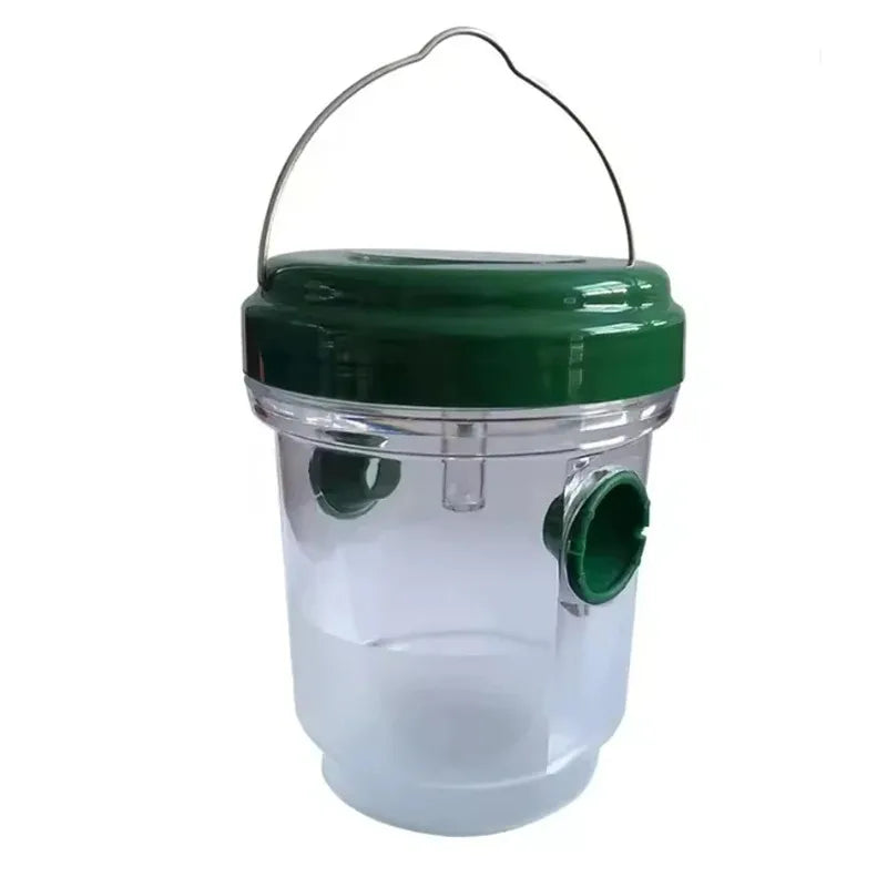 Solar Wasp Trap Outdoor UV LED – Non-Toxic Insect Bee Catcher Solar Insect Trap P3 GREEN