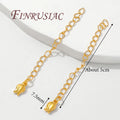 18K Gold Plated 5cm Extension Chain – Necklace & Bracelet Extender Jewelry Extension Chain P3 18K Gold Plated 10 pieces