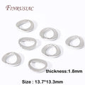 18K Gold Plated Brass Arc Ring Connectors | DIY Jewelry Findings Jewelry Findings Connectors P3 Rhodium Plated 10 Pieces