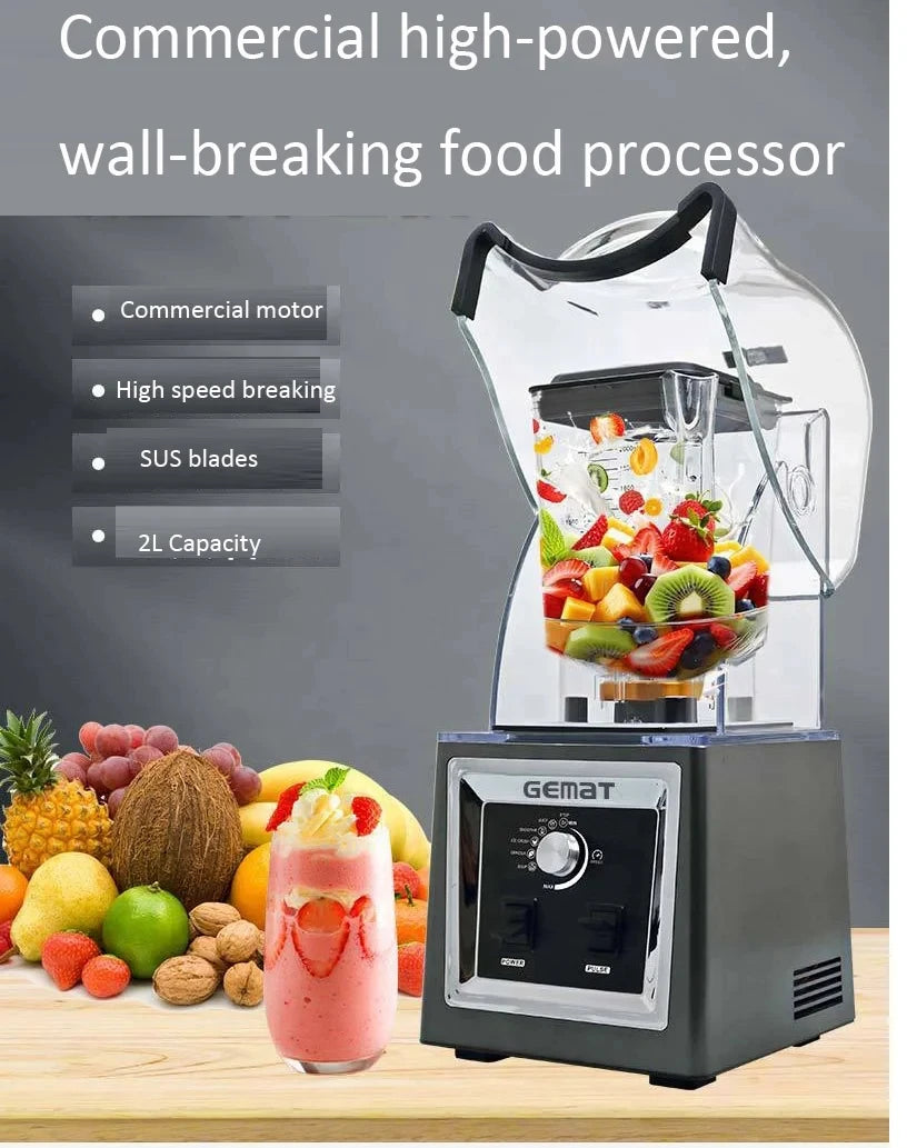 DUTRIEUX CT-800D 1500W Commercial Blender 1.8L Quiet Ice Crusher Commercial Blender P3