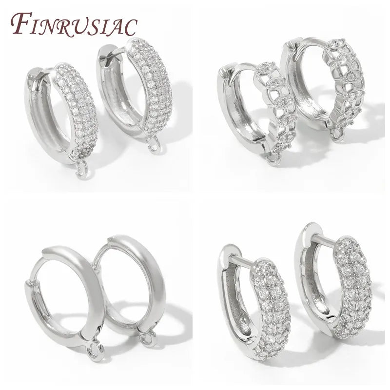 Rhodium Plated Earring Hooks & Clasps | DIY Jewelry Findings Earring Findings P3