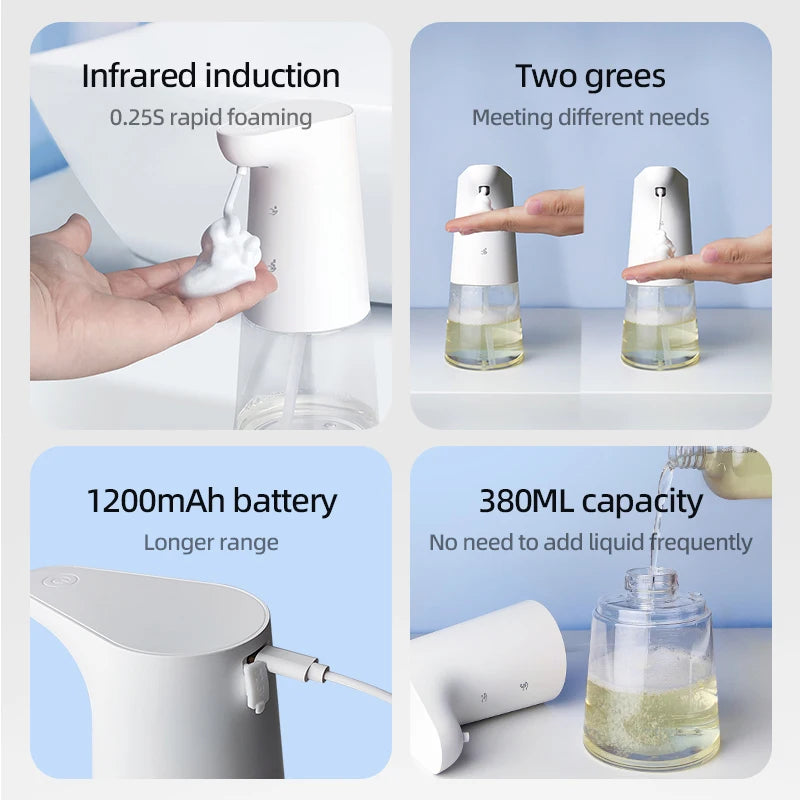 Automatic Touchless Foam Soap Dispenser 380ml | AYZD-SD030 Soap Dispenser P3