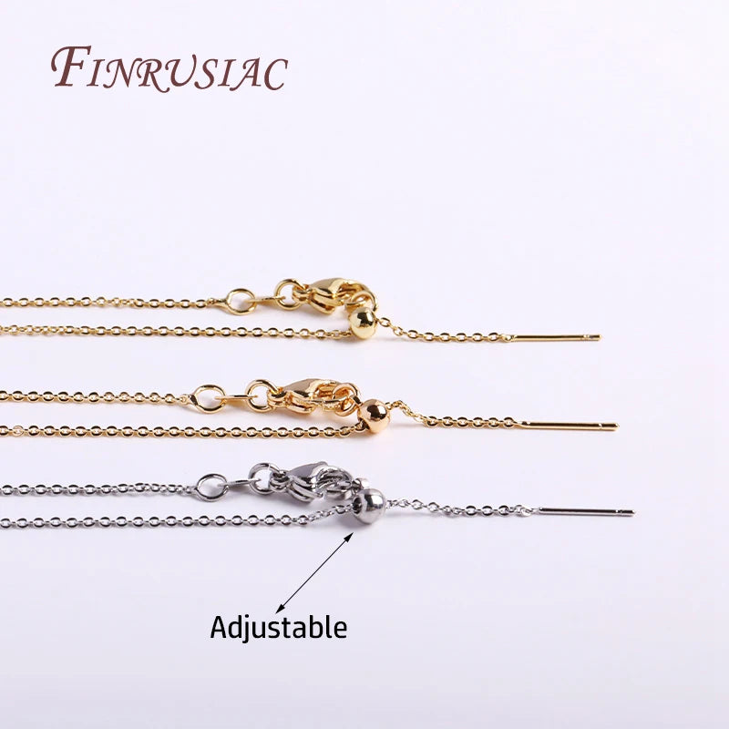 18K Gold Plated Adjustable Brass Chain – Jewelry Making Supply Jewelry Making Chain P3