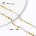 18K Gold Plated 3mm Thin Chain – DIY Necklace & Bracelet Spool Jewelry Chain Findings P3 18K Real Gold Plated 1 Meter