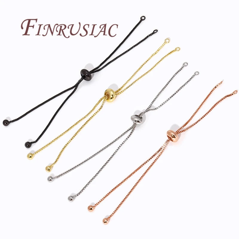 18K Gold Plated Box Chain Bracelet Connectors | DIY Jewelry Jewelry Findings P3