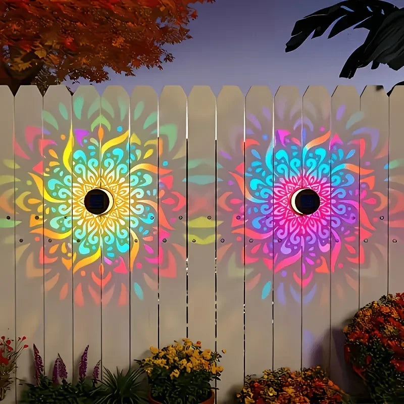 Solar Mandala LED Wall Lamp – Outdoor Waterproof Garden Light Solar Wall Lamp P3
