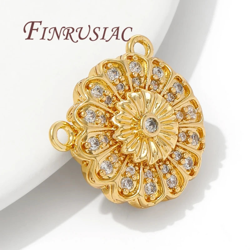 18K Gold Plated Magnetic Clasps – Bracelet DIY Connectors Magnetic Jewelry Clasp P3