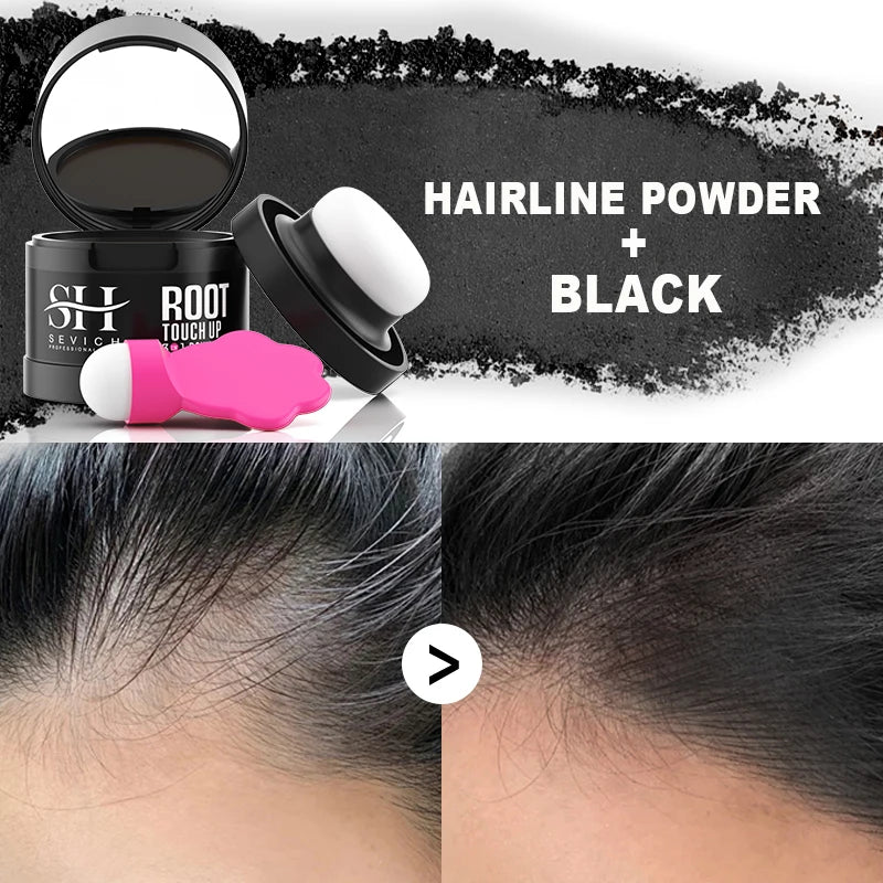 SEVICH Hairline Powder – Waterproof Root & Gray Concealer Hair Root Concealer P3 black
